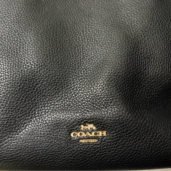 Coach Black Leather Hand Bag - Picture 3 of 5
